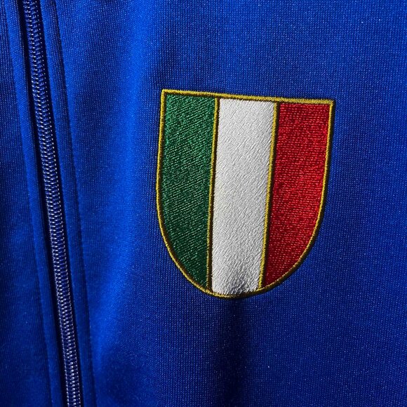 Basic FIFA Official Licensed Product Adidas Track Jacket for ITALIA Blue Size S - Picture 3 of 9